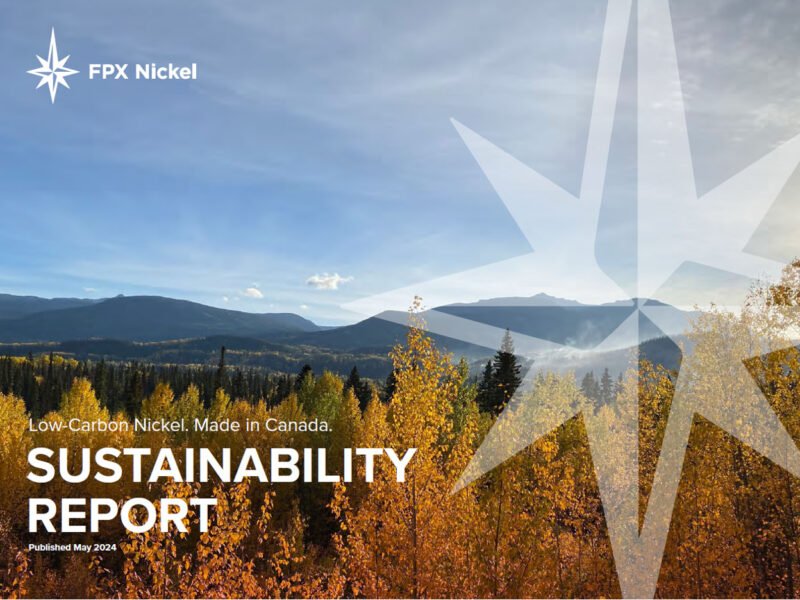 FPX Nickel Sustainability Report cover page