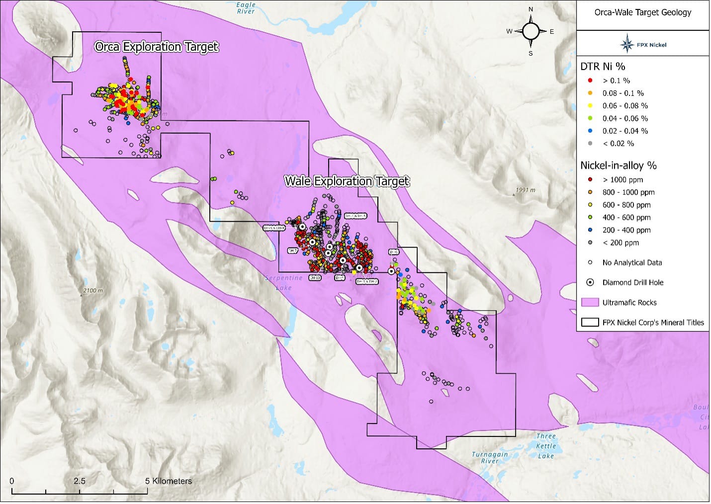 Orca-Wale target geology map